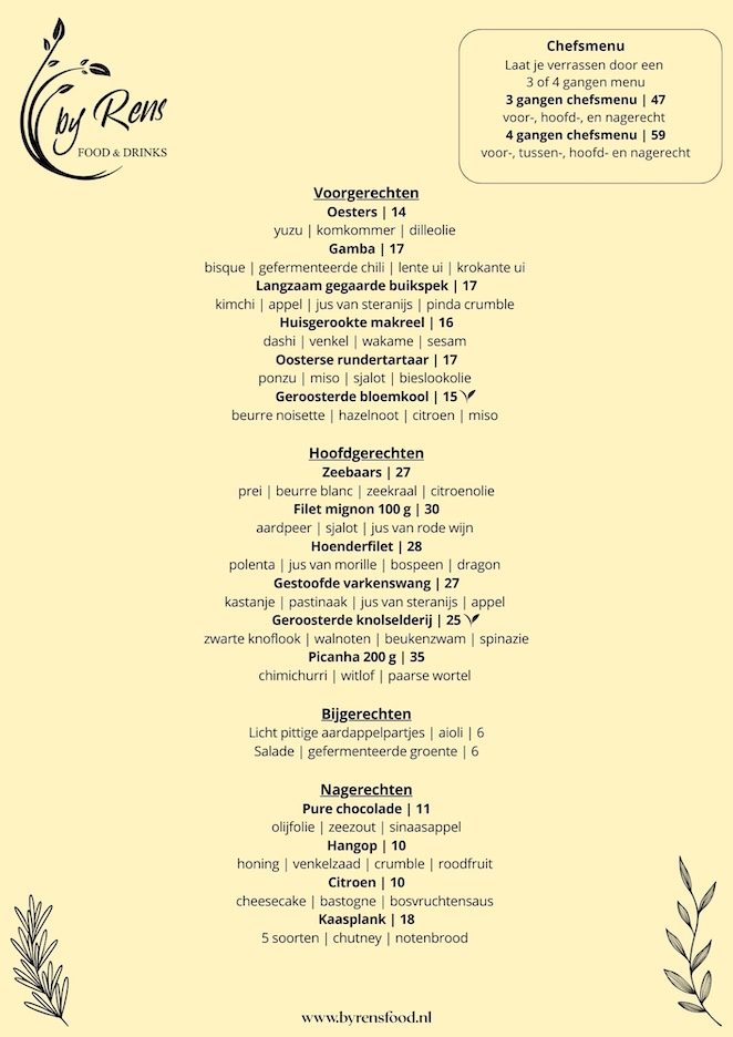 Uit eten in Wijk bij Duurstede in de Peperstraat 